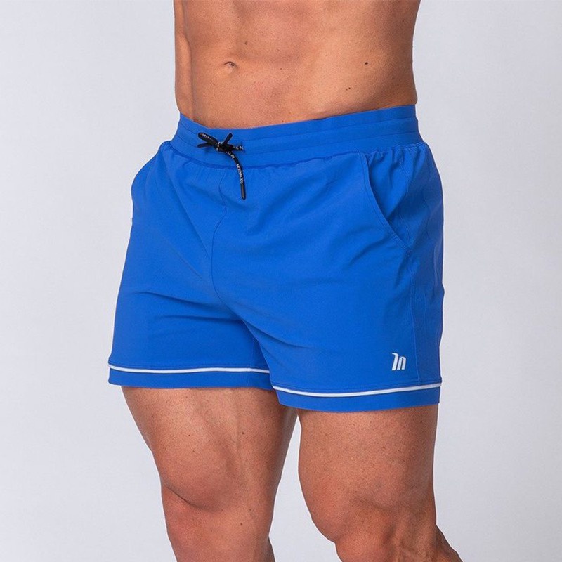 Quần Short nam thể thao Q001, vải cotton co giản, cạp chun, 5 màu, mặc ở nhà, tập gym, chạy bộ