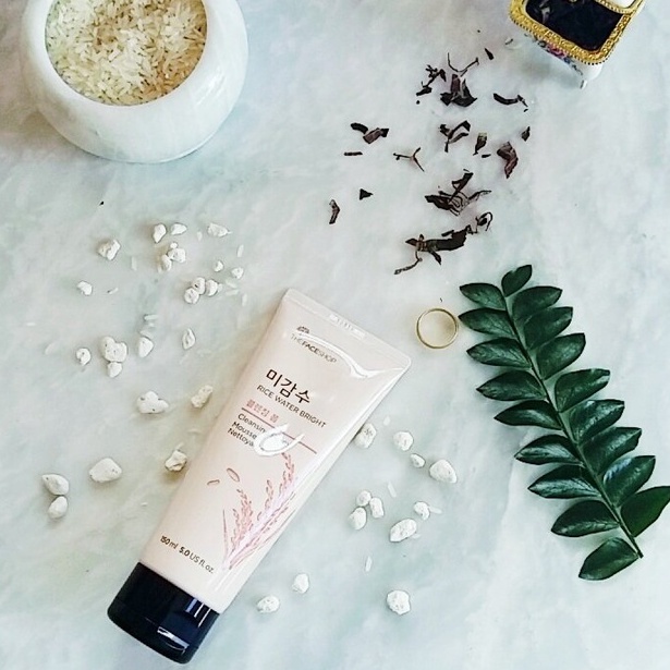 👑 L&G 💄 Sửa Rửa Mặt Gạo - Rice Water Bright Cleansing Foam The Face Shop