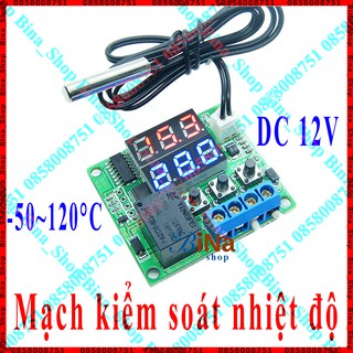 Mạch cảm biến kiểm soát điều khiển nhiệt độ W1209 bản nâng cấp