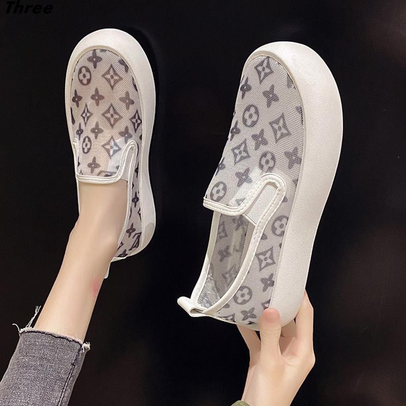 Giày Lười Đế Dày Phong Cách Hàn Quốc Năng Động Dành Cho Nữ