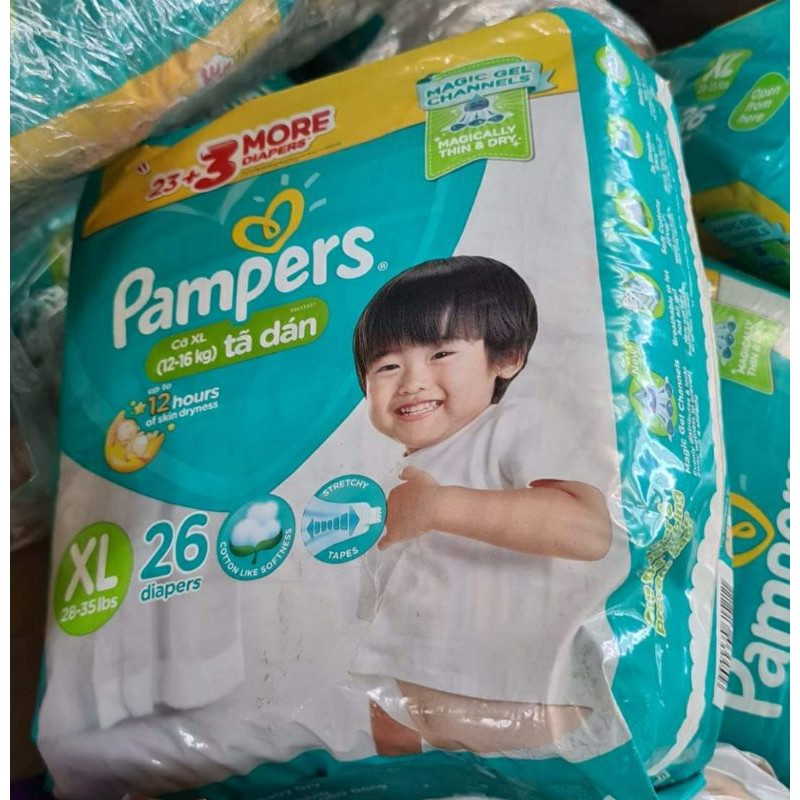 (thanh lý )Combo 100 Tã dán  Pampers size XL (12-17kg)