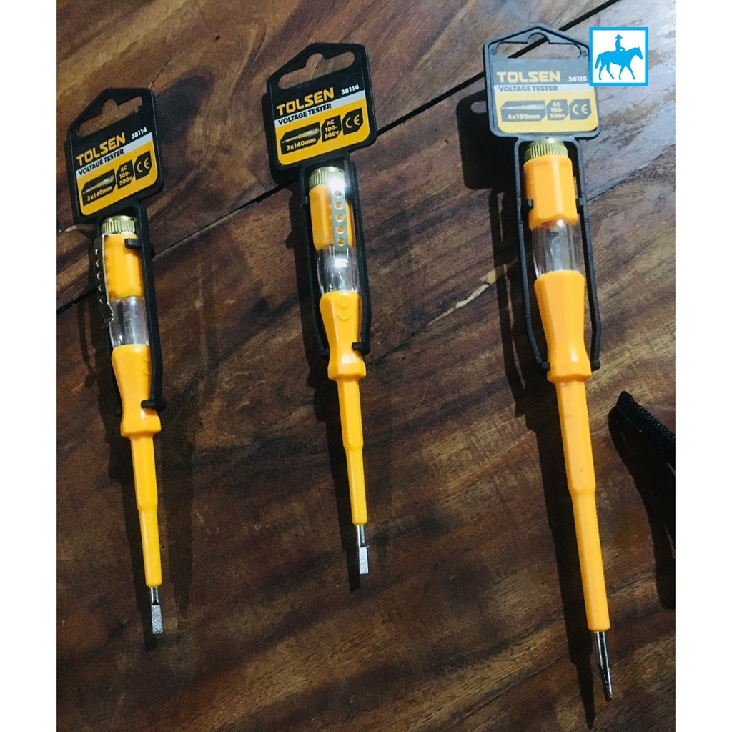 BÚT THỬ ĐIỆN 140mm Voltage Tester TOLSEN 38114