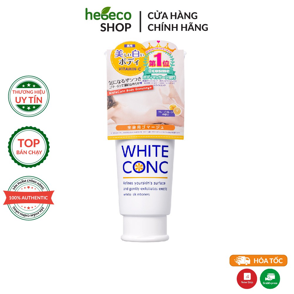 Tẩy da chết body trắng da WHITE CONC 180g