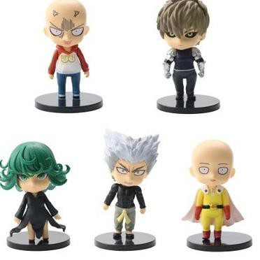 Set 5 Mô Hình Nhân Vật Anime One Punch Man Saitama Genos