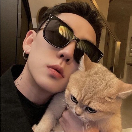 Kính Râm Thời Trang Gọng Vuông Oversize Chống Tia UV400 Cho Nam Và Nữ