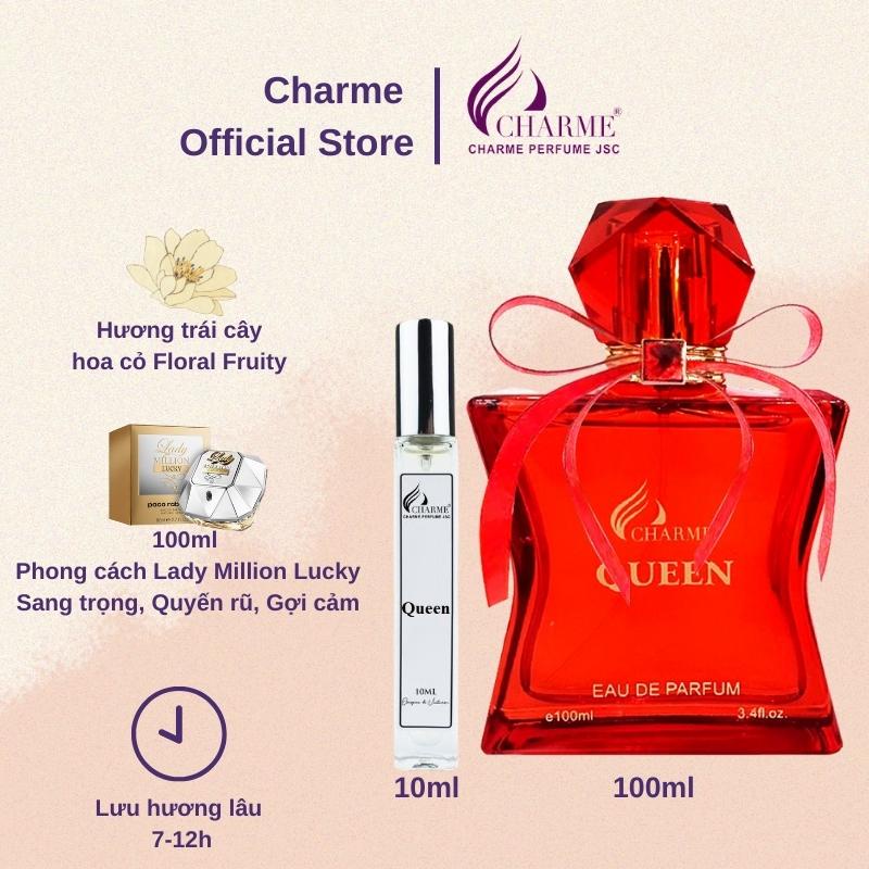 Nước hoa nữ Charme Queen 10ml sang trọng quyến rũ gợi cảm