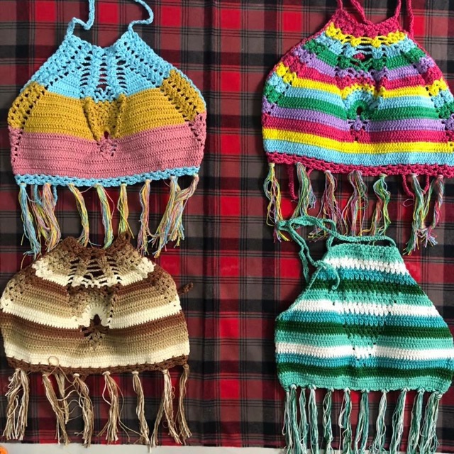 Yếm tua rua móc tay hình thật | BigBuy360 - bigbuy360.vn