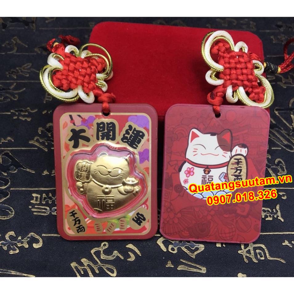 [RƯỚC LỘC] Bao Lì Xì Mèo Chiêu Tài Vàng 9999 May Mắn Tết, quà tặng tết sang chảnh