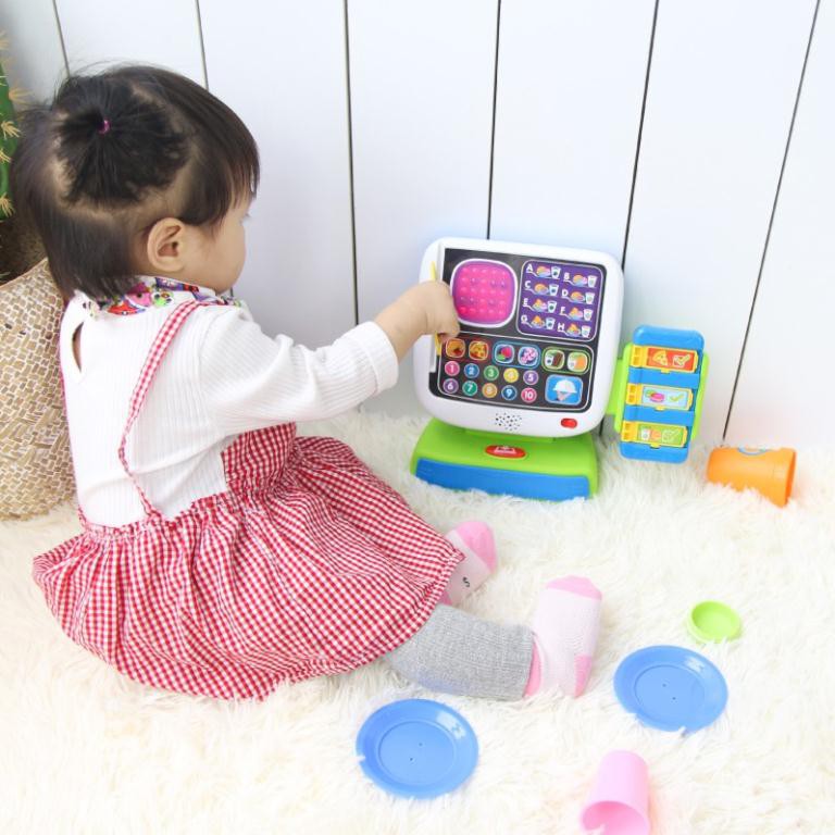 Bộ đồ chơi giáo dục sớm, nhập vai: máy tính tiền tự động Winfun 2515 kích thích bé phát triển trí tưởng tượng