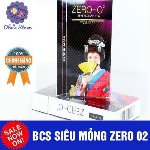 Bao cao su mỏng trơn Zero 02 [SIÊU MỎNG ]  size nhỏ ôm khít Nhật Bản Hộp 12C - CÓ NHƯ KHÔNG CHO NÀNG NGÂY NGẤT