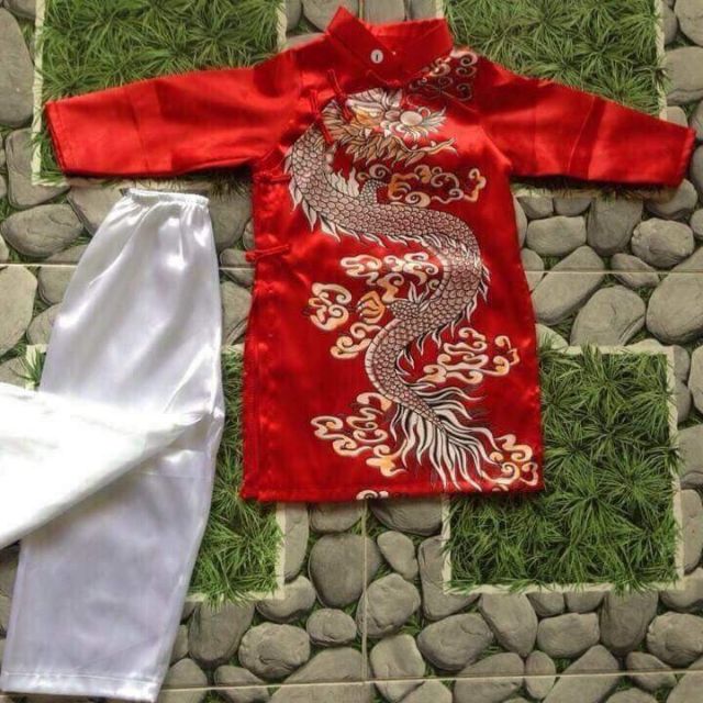Bộ áo dài kèm mấn