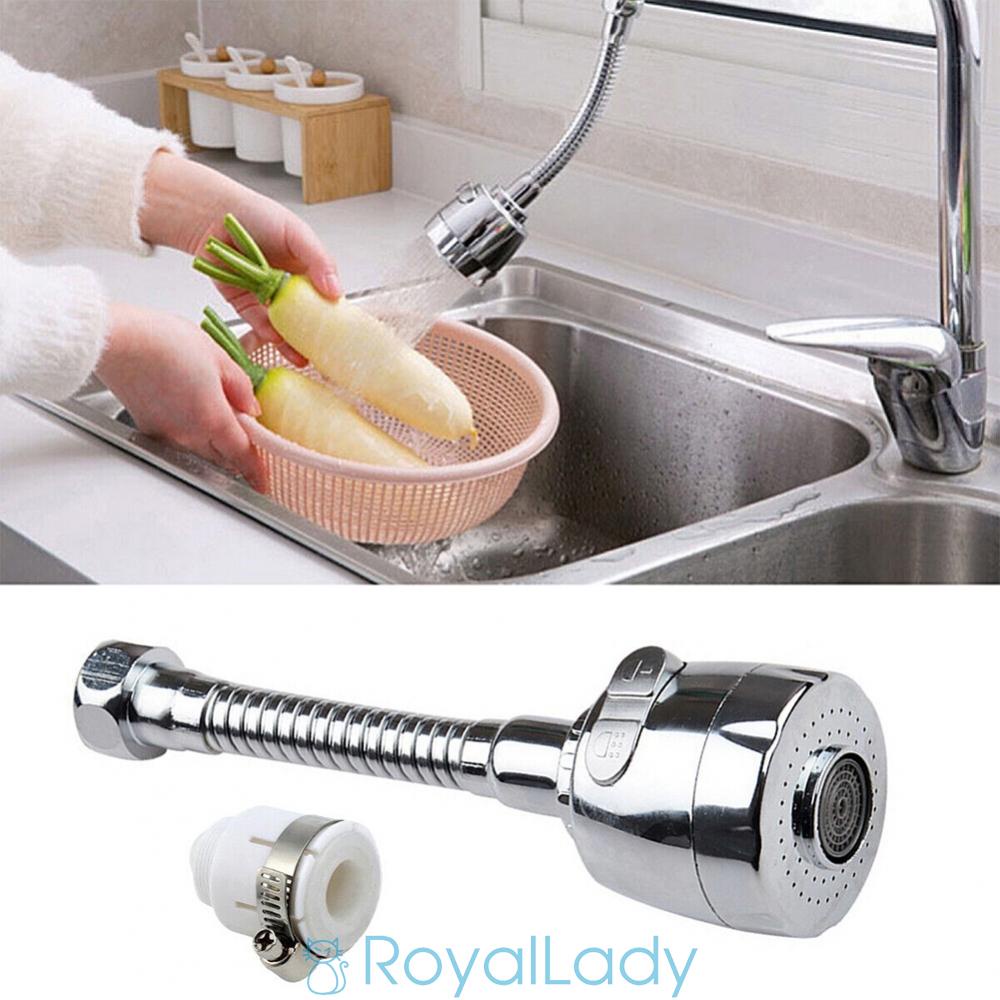 #ROYALLADY#1 Pcs Flexible Kitchen Tap Head Water Saving Faucet Extender Sink Spray Home New