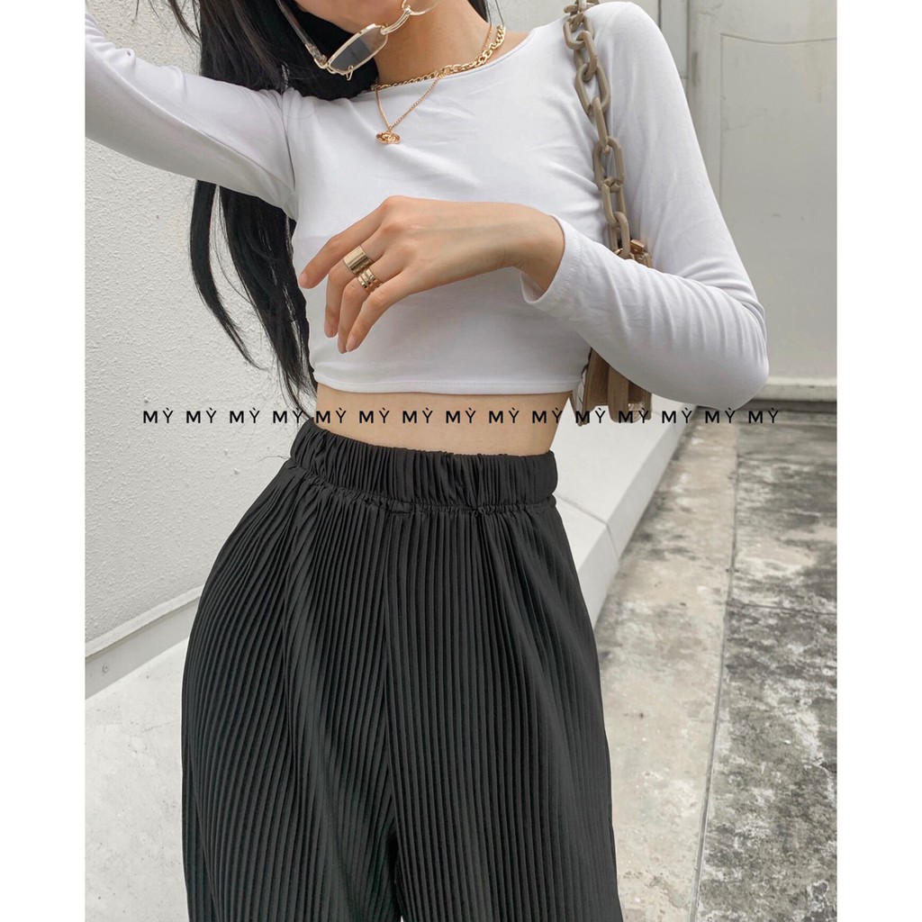 Áo hở lưng tay dài thun lụa có mút ngực "HỞ LƯNG TAY DÀI" | BigBuy360 - bigbuy360.vn