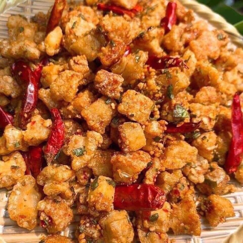 Tóp Mỡ Rim Tỏi Ớt
