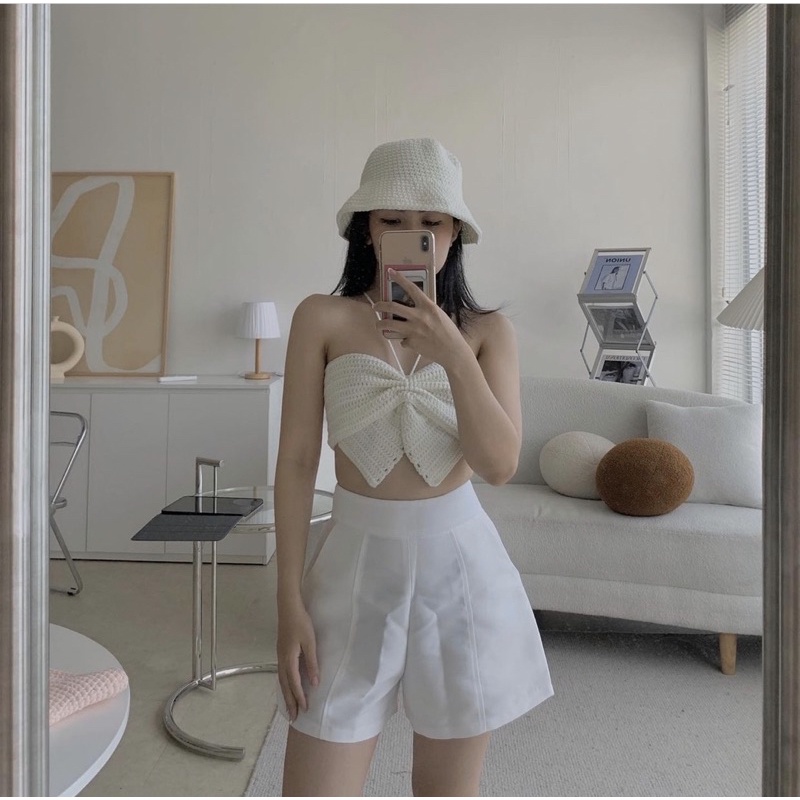 ÁO LEN NƠ CÁNH BƯỚM HANDMADE