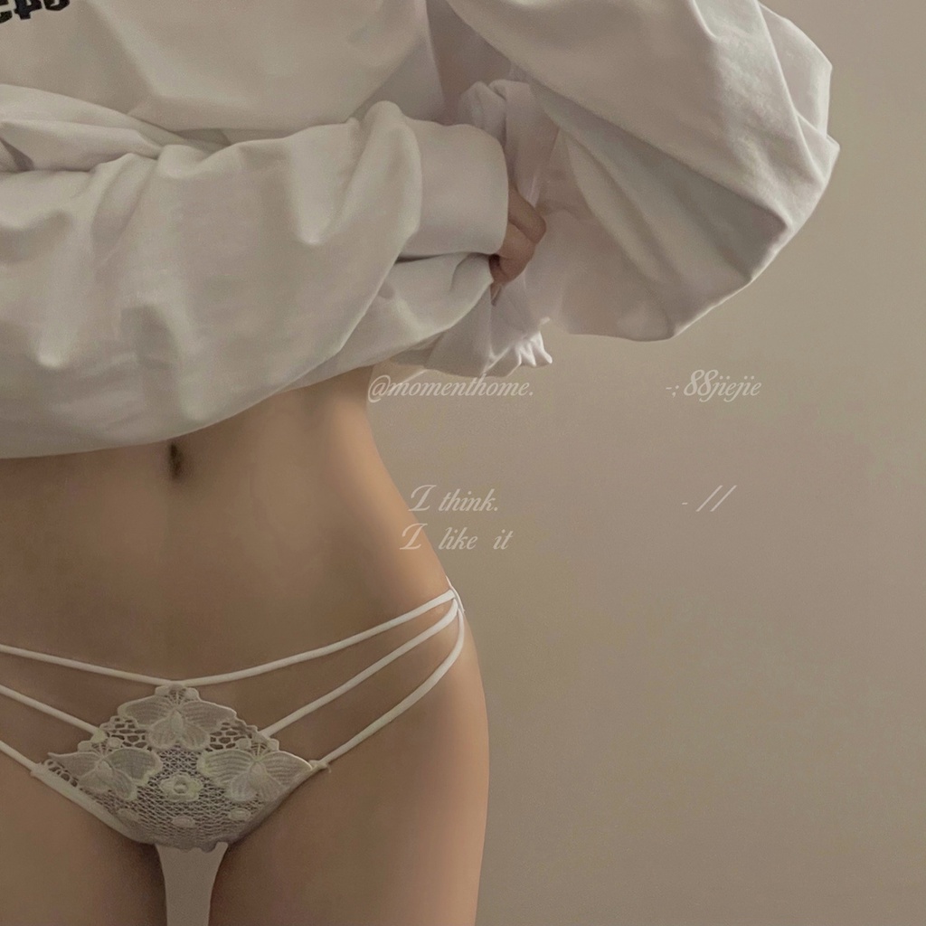 Quần Lót Cotton Ren Hoa Mỏng Lưng Thấp Thoáng Khí Gợi Cảm Cho Nữ