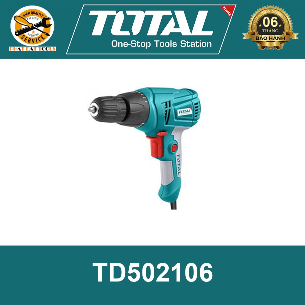 [CHÍNH HÃNG] MÁY KHOAN VẶN VÍT CẦM TAY 10MM 280W TOTAL TD502106 - THIẾT BỊ PHÁT ĐẠT