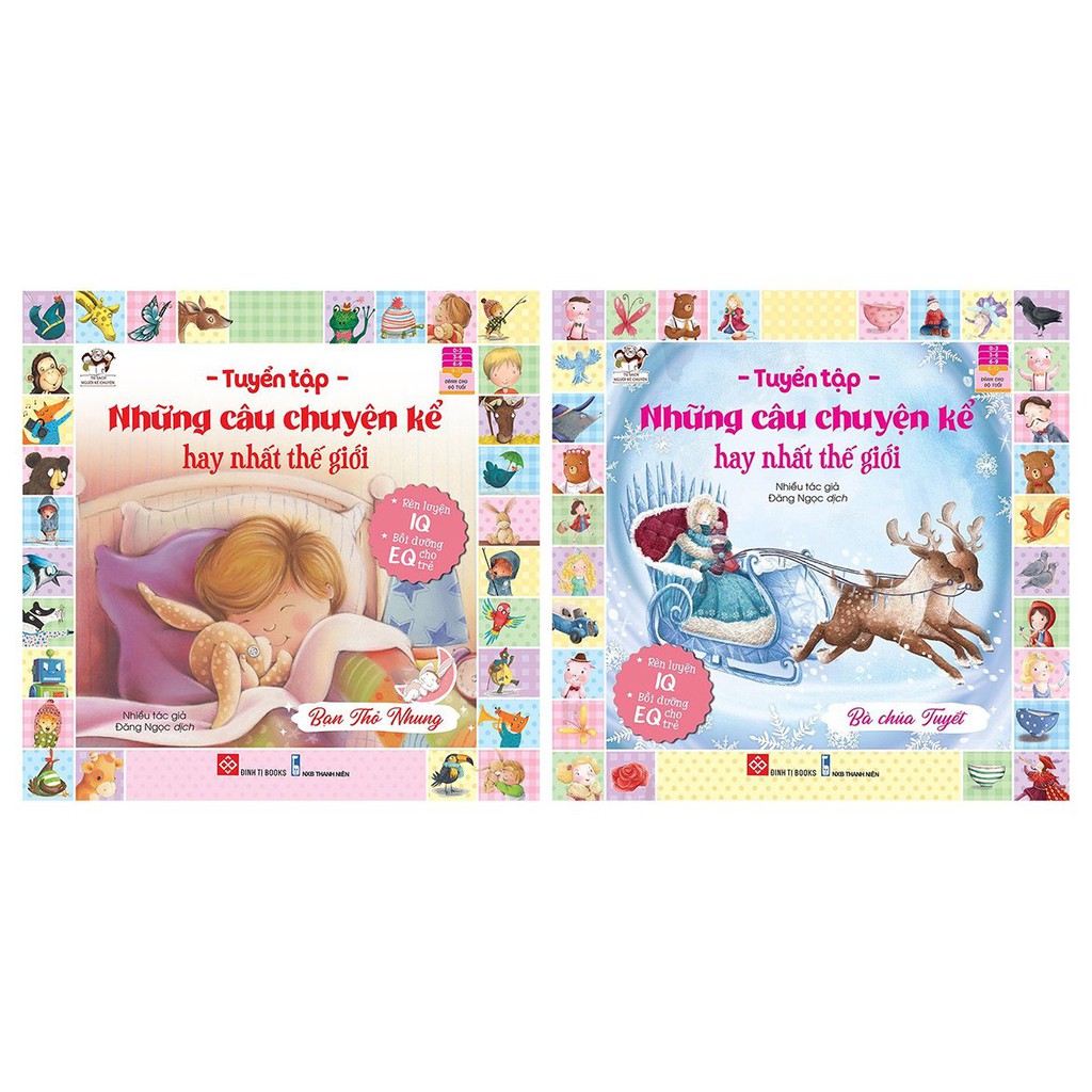 Sách - Combo Tuyển Tập Những Câu Chuyện Kể Hay Nhất Thế Giới: Bạn Thỏ Nhung+Bà Chúa Tuyết (Bộ 2 Tập)