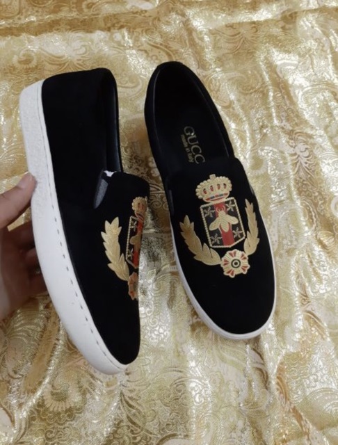 Giày lười nam in bông lúa và ong siêu đẹp | BigBuy360 - bigbuy360.vn