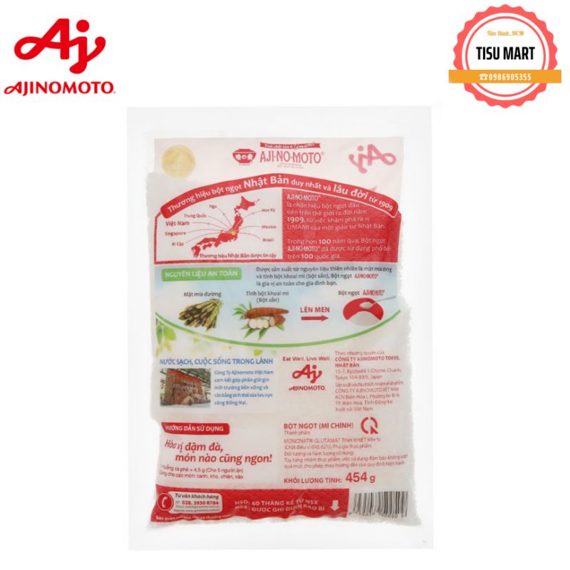 Bột Ngọt AJI-NO-MOTO 454g