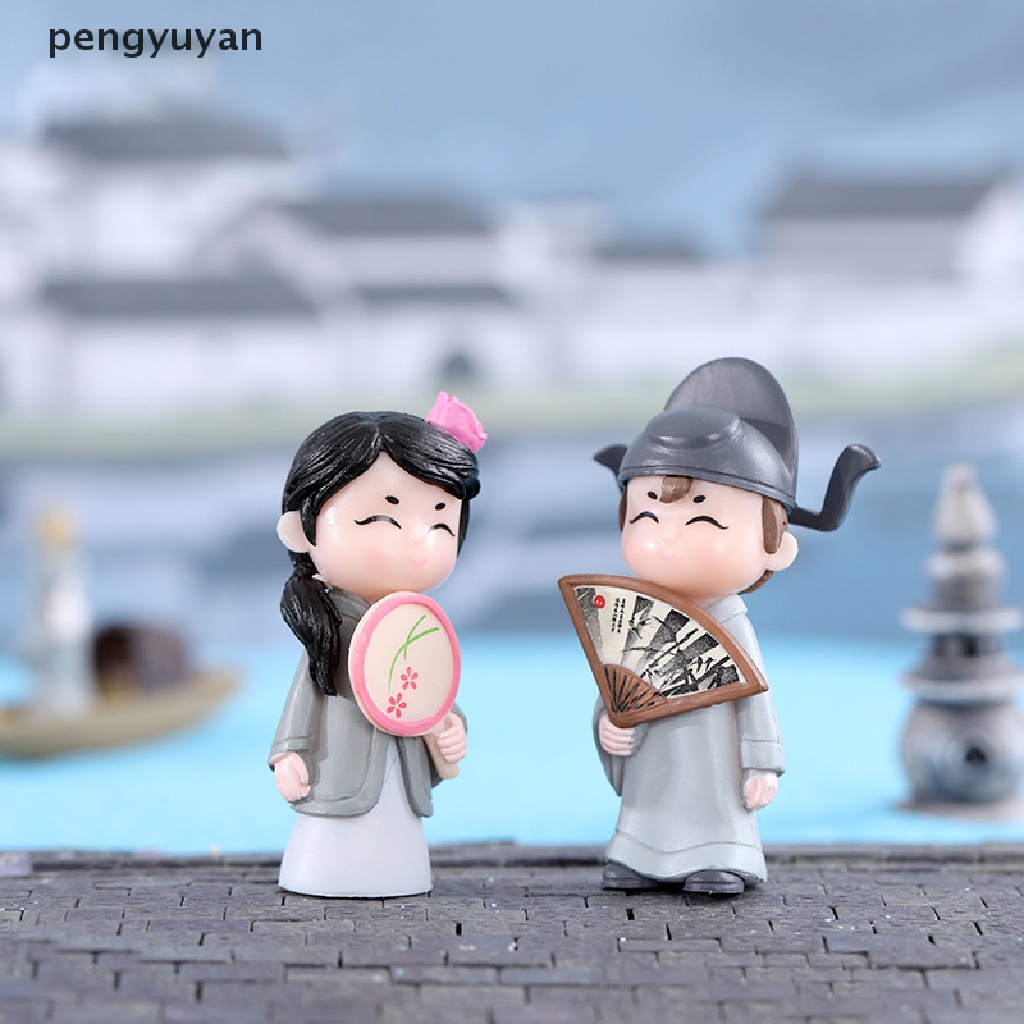 1 Cặp Mô Hình Cặp Đôi Búp Bê Nam Nữ Trang Trí Nhà Cửa