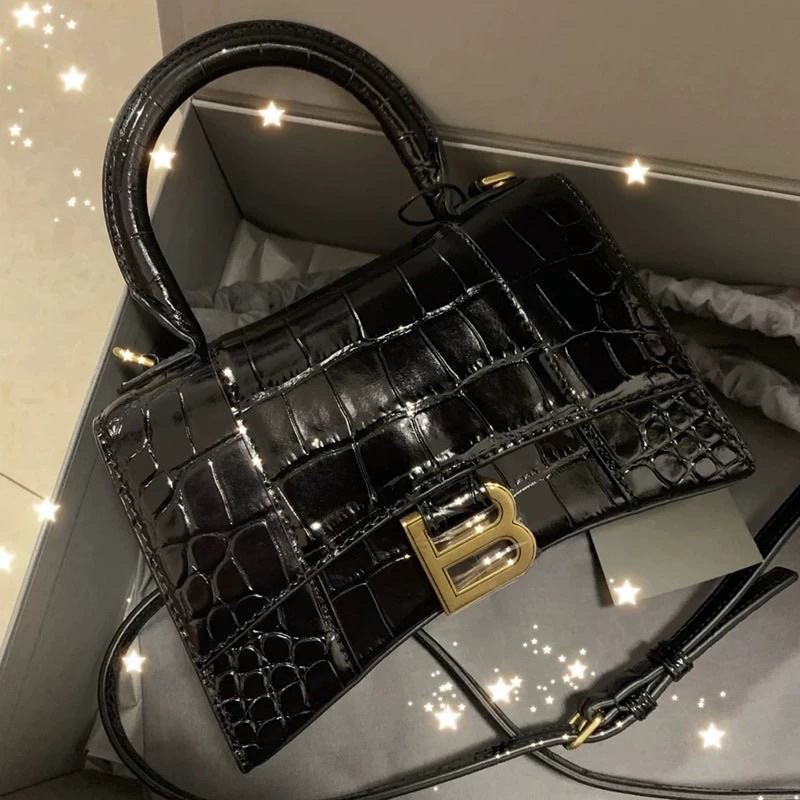 Túi Xách Nữ Túi Đeo Chéo Da Rắn Treo Chữ B Sang Chảnh Đi Chơi Đi Du Lịch