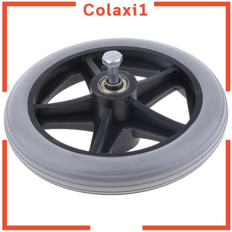 Bánh Xe Lăn Thay Thế Bằng Hợp Kim ABS Màu Xám 6 inch Cho Xe Lăn Trước Colaxi1