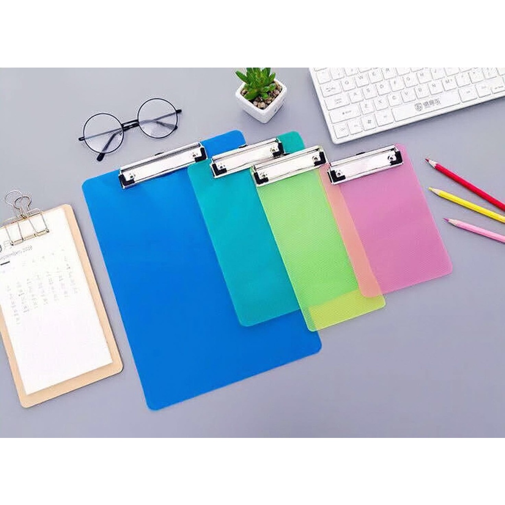 Trình ký nhựa dẻo A5 Mylac - Bìa trình ký kẹp tài liệu, bill, hóa đơn,...Đủ màu - 1 chiếc 5005