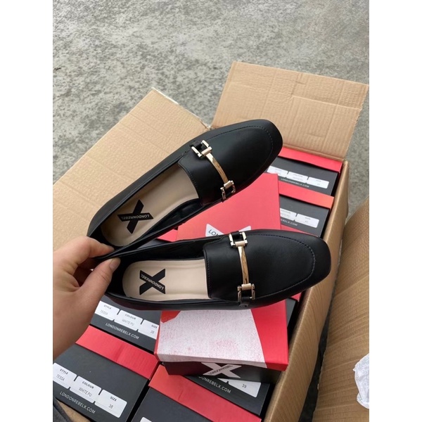 Giày lười nữ LRX Giày Loafers da Pu cao cấp xuất dư 0622