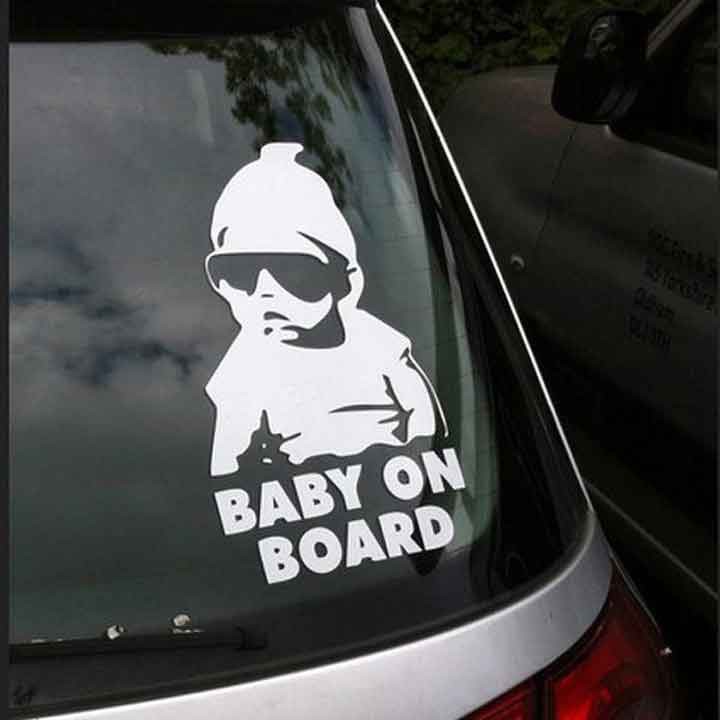 Sticker Nhãn Dán Xe Baby On Board Trang Trí Ô Tô