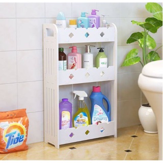 [Hỗ trợ ship] Kệ nhà tắm kẻ sọc 3 tầng chống nước tuyệt đối - HOME DECOR