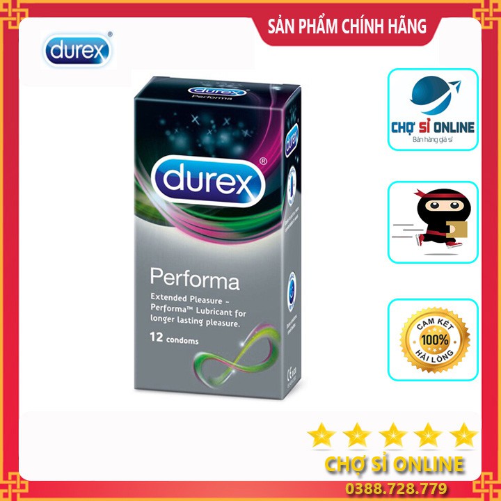 Bao cao su Durex performa kéo dài thời gian quan hệ - giá sỉ tốt nhất