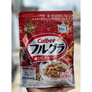 COMBO 2 BỊCH Ngũ cốc Calbee, Ngũ cốc TRÁI CÂY Calbee Nhật Bản NEW