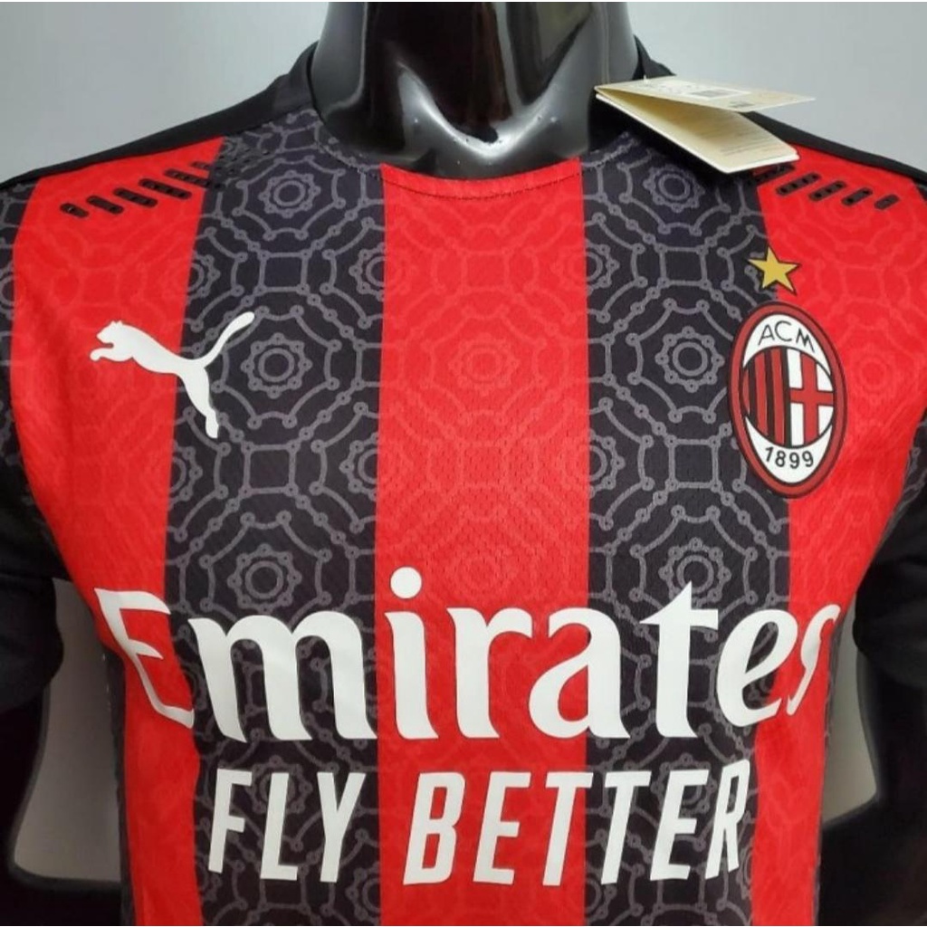 Áo thun bóng đá Ac Milan Home 2020/2021 năng động cho nam