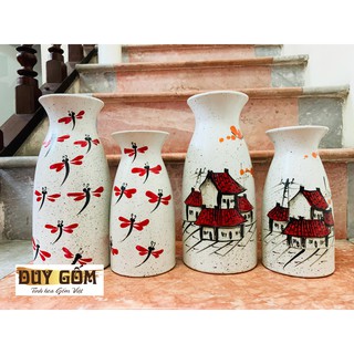 Bộ đôi lọ hoa Decor - Gốm sứ Bát Tràng