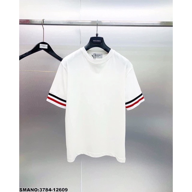 Áo phông Thom sọc ống tay unisex tay lỡ girl cháy phố Video Cận Chất