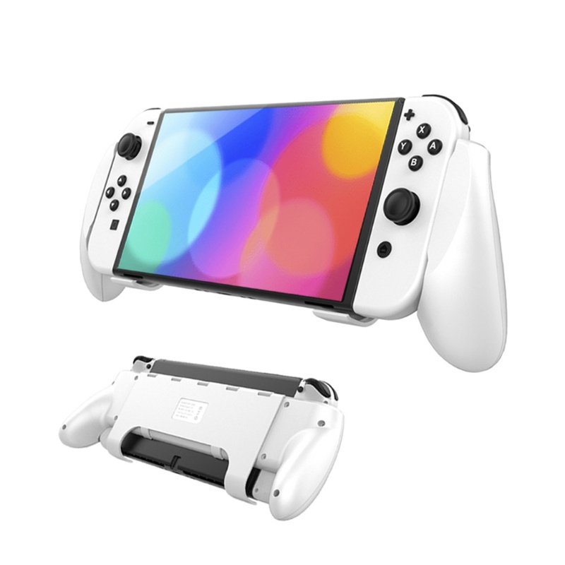 Giá Đỡ Cầm Tay Chống Trượt Có Chân Đế Và Khe Cắm Thẻ Cho Switch OLED
