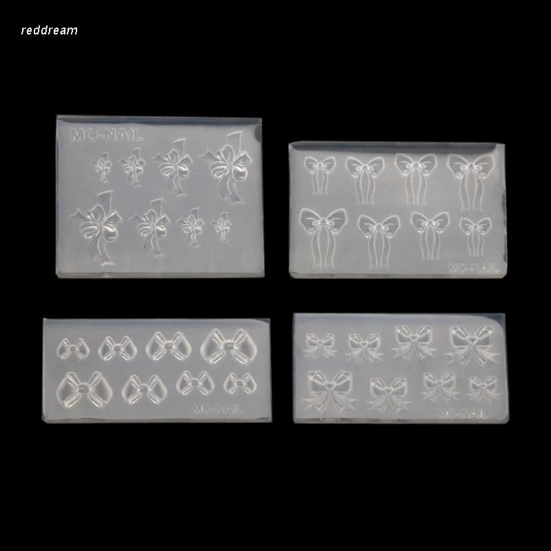 Khuôn Silicone Tạo Hình Nơ Mini Trang Trí Móng Tay