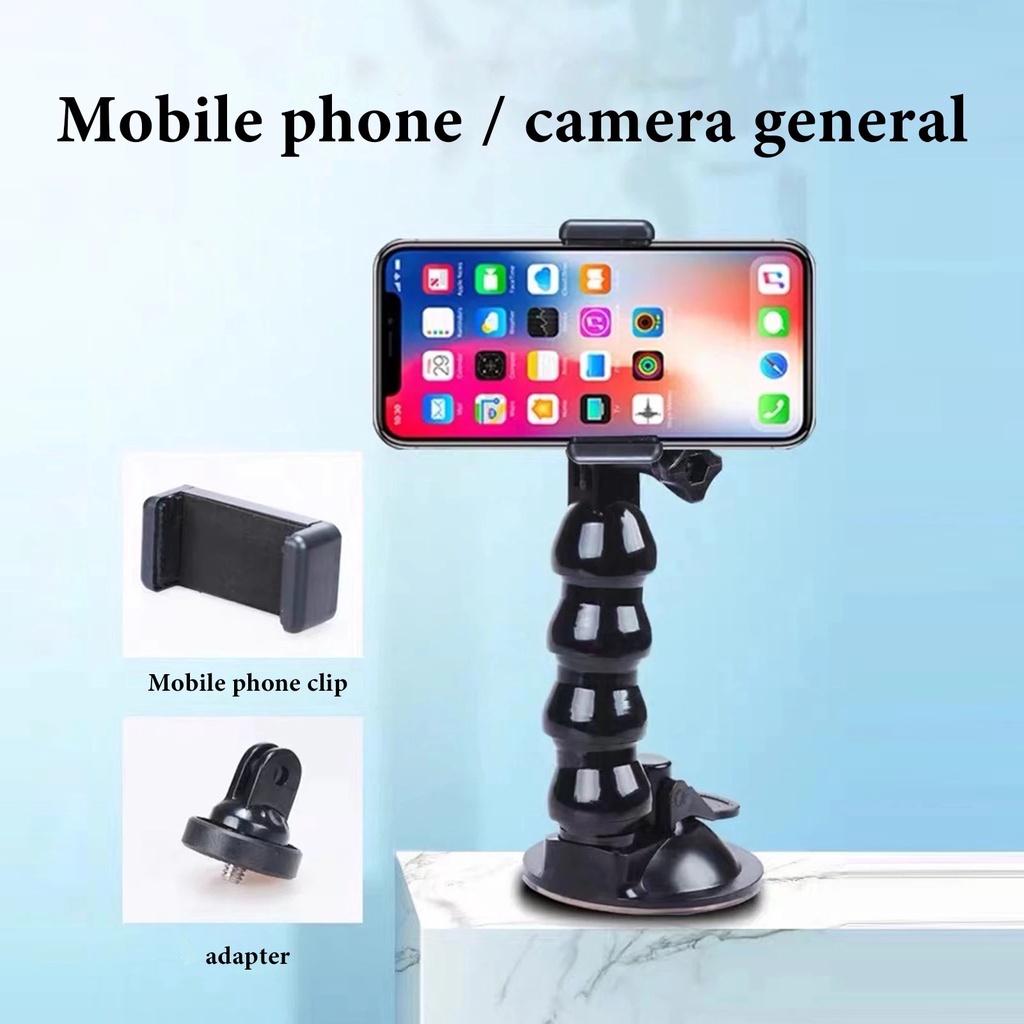 Giá Đỡ Điện Thoại Cửa Hít Quay Video, Xem Maps Trên Ô Tô, Gắn Taplo Kính Kẹp Chắc Chắn