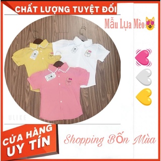 💥TOP MẪU MỚI💥ÁO SƠ MI LỤA HỌC SINH💥ÁO SƠ MI BÉ GÁI💥 MỀM ĐẸP💥