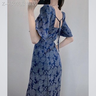 ○đầm ôm eo thời trang mùa hè 2020 phong cách retro cá tính