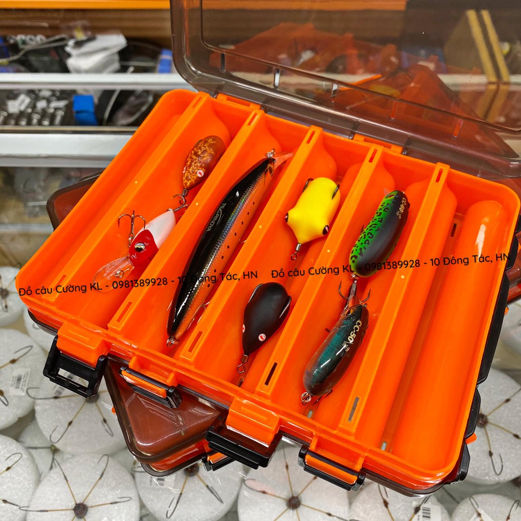 Hộp đựng đồ lure 2 mặt KM03 10 / 14 ngăn các màu