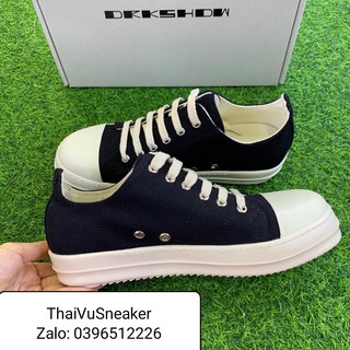 Giầy Rick Owen đen cổ  thấp chuẩn 1:1 chất lượng (full phụ kiện + free ship)