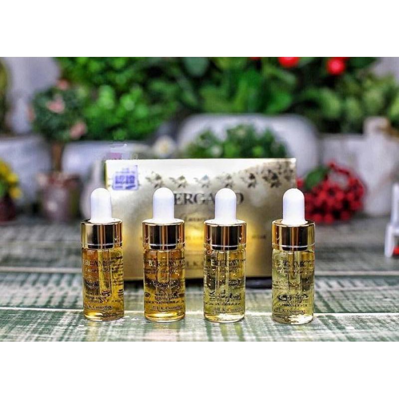 Serum Bergamo Luxury Gold Collagen &amp; Caviar 13ml x4 chai