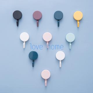 Set 10 Giá Đỡ Nhựa Treo Móc Chìa Khóa/Túi Xách/Áo Khoác Gắn Tường Trang Trí Nhà Bếp