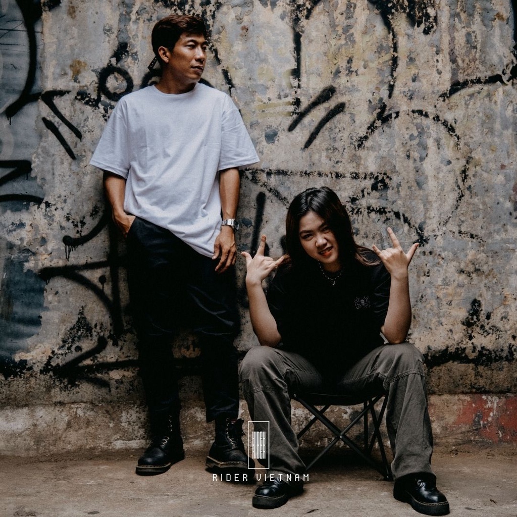 Áo Thun Trơn - Áo Thun RIDER Basic Tee (Trắng)