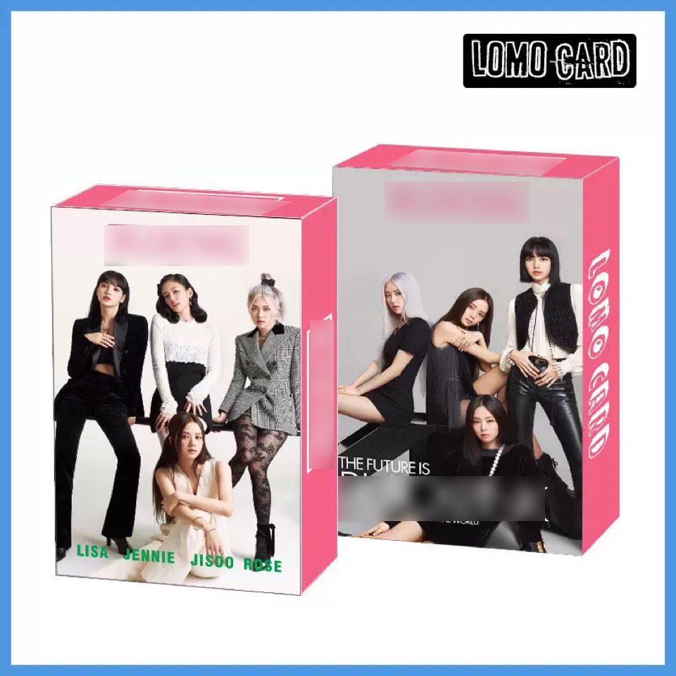 Hộp 30 thẻ ảnh nhóm nhạc Blackpink Album Lisa Rose JISOO JENNIE Lomo Card Photocard