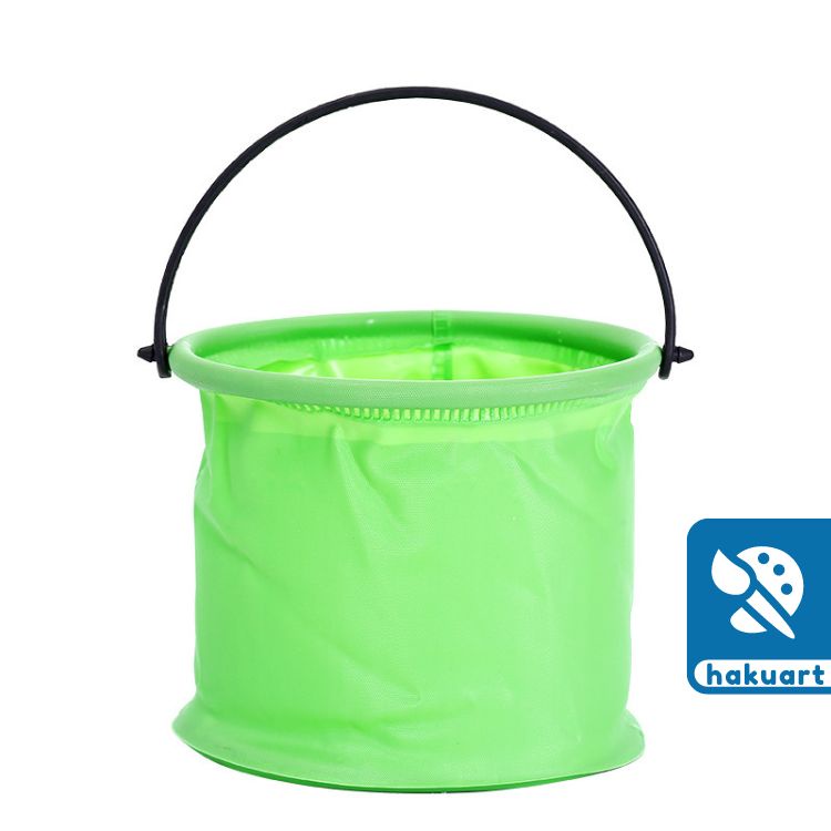 Xô Rửa Cọ Vẽ Khay Rửa Gấp Gọn Silicon Di Chuyển Tiện Lợi (Màu ngẫu nhiên) - Họa Cụ Hakuart