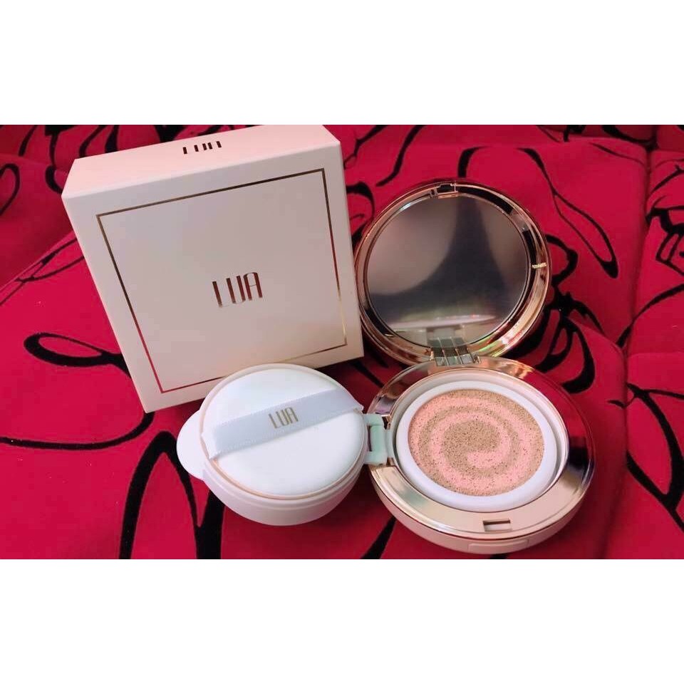 Phấn Nước trang Điểm Hàn Quốc Dành Cho Da Ngâm (LUA PINK AURA CUSHION) _ Hộp Màu Hồng