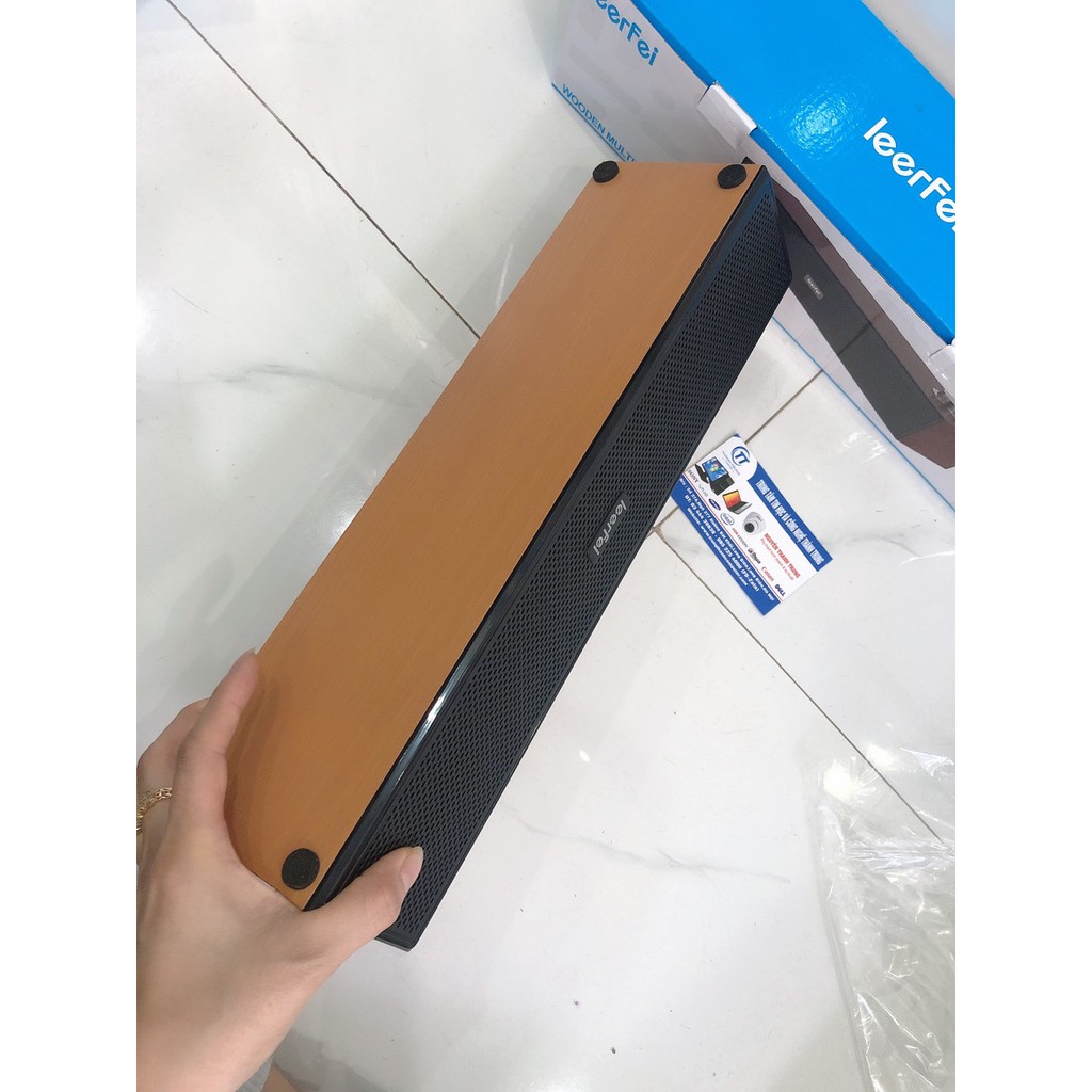 Loa gỗ vi tính 2.0 để bàn Leerfei E-350T E-1001 E-350M, E-3513 E-350MB Brown Sound Bar HD nhỏ gọn - Nghe Bass Siêu Hay